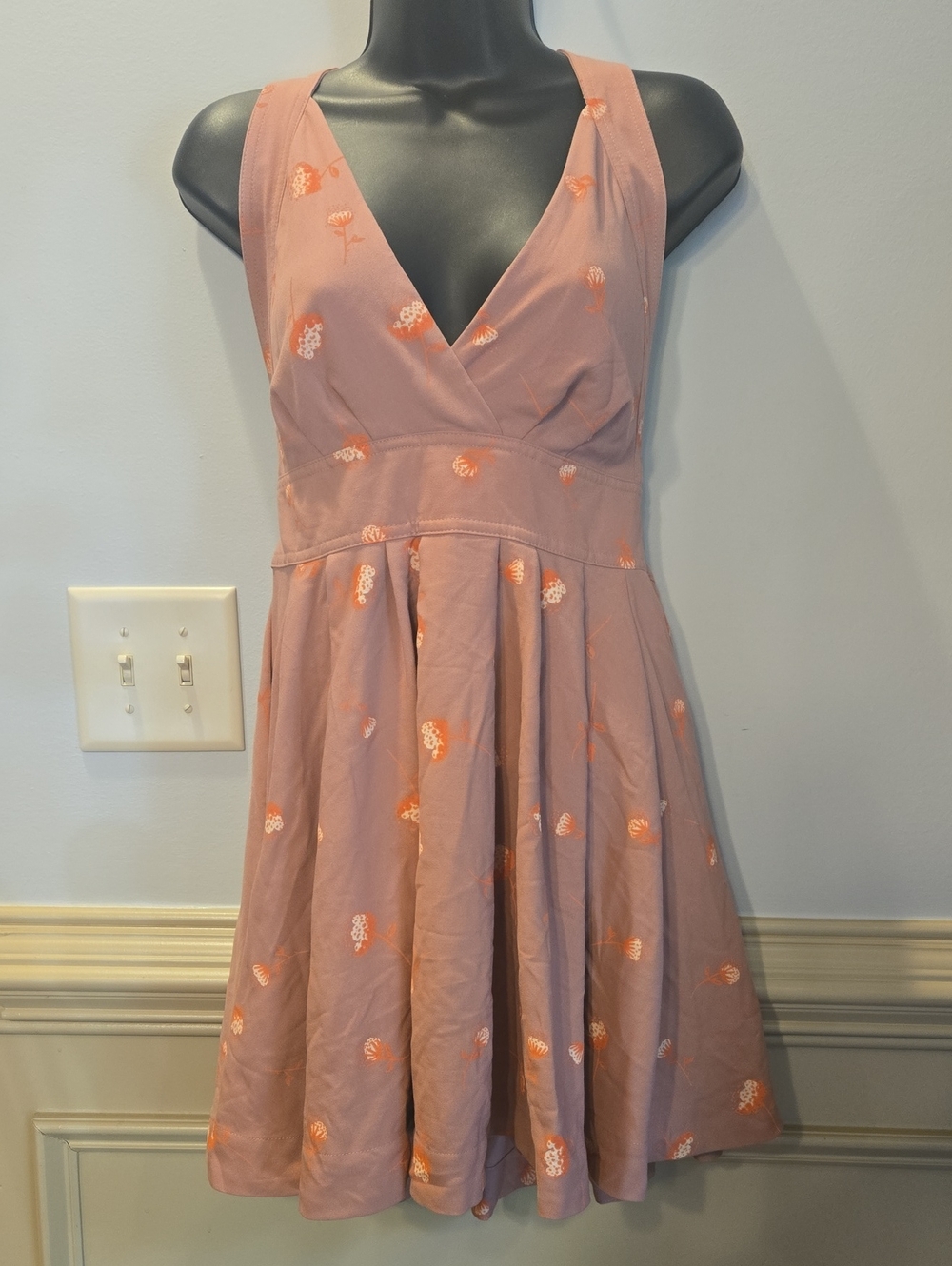 Free People size 8 Mini's For You Dandelion Halter Skater Dress